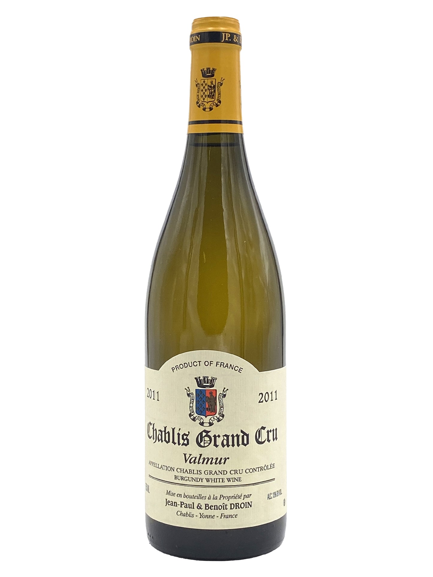 Jean-Paul & Benoit Droin, Chablis Grand Cru, Valmur 2011