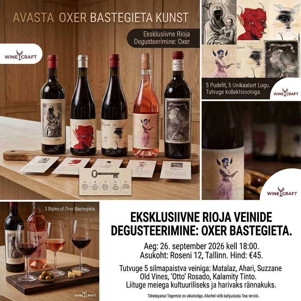 OXER WINES – RIOJA TEINE KÜLG Eksklusiivne degustatsiooniõhtu 26.09.2026 · kell 18:00