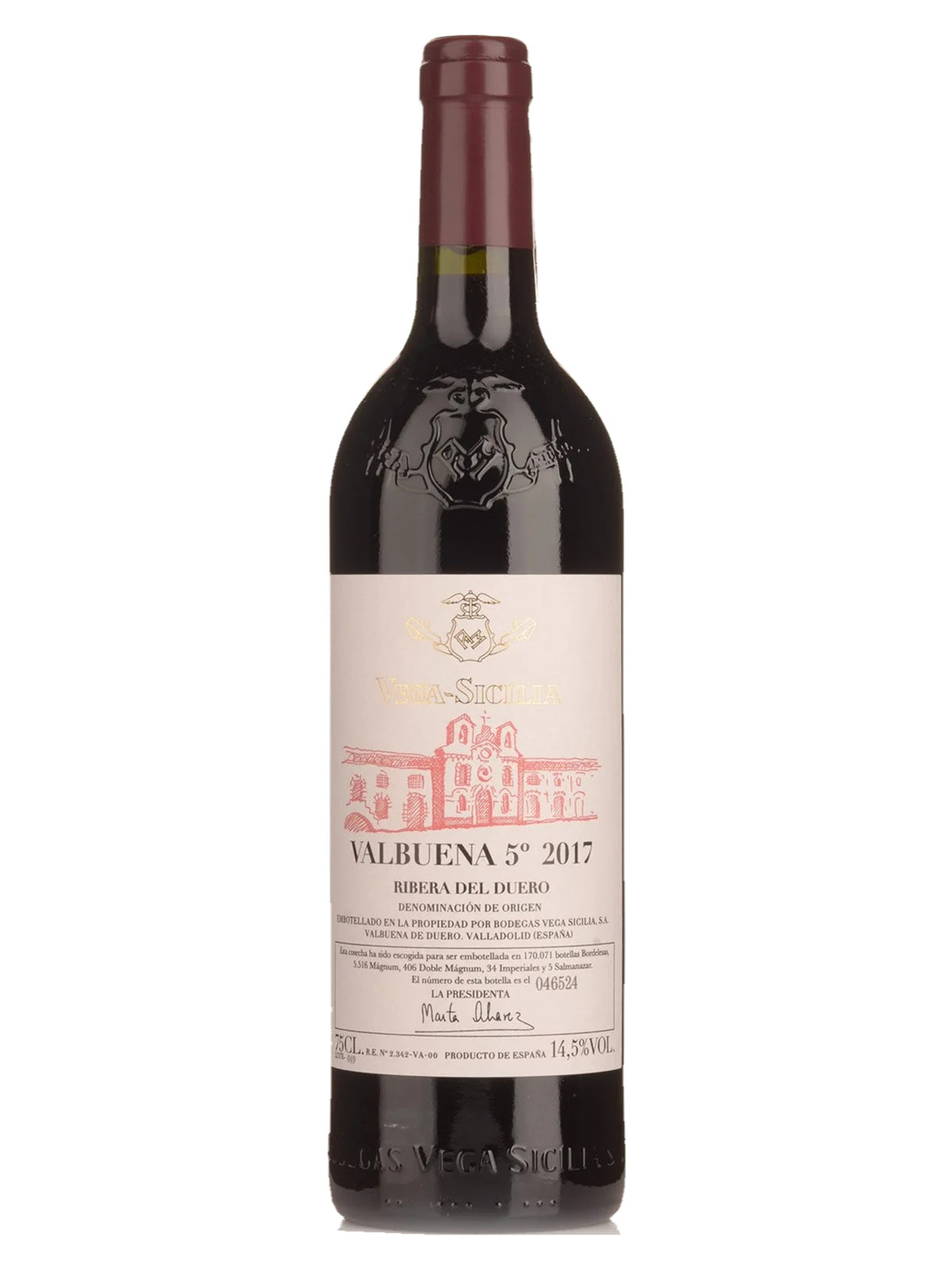 Vega Sicilia Valbuena 5º 2017 Ribera del Duero bottle