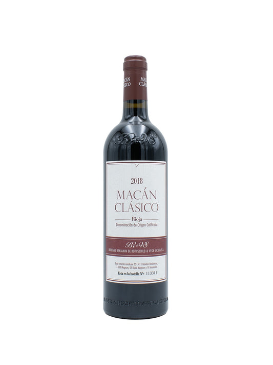 Bodegas Benjamin de Rothschild &amp; Vega Sicilia SA, Macan Clasico, Rioja 2018