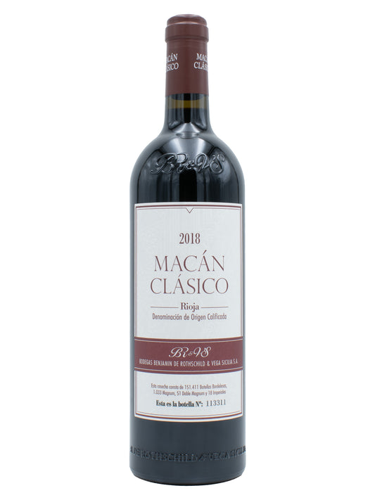 Bodegas Benjamin de Rothschild &amp; Vega Sicilia SA, Macan Clasico, Rioja 2018