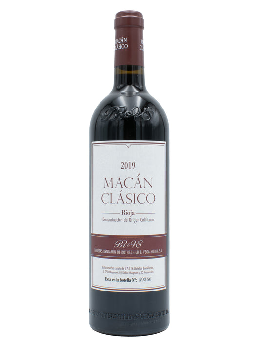 Bodegas Benjamin de Rothschild &amp; Vega Sicilia SA, Macan Clasico, Rioja 2019