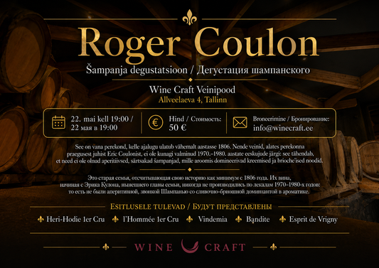 Champagne Roger Coulon Tasting 22.05.2026