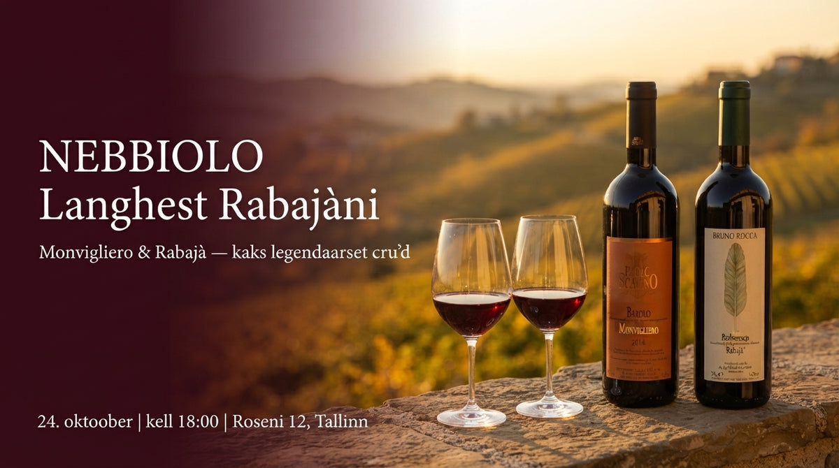 Pilet: Nebbiolo – Langhest Rabajàni | 24.10 kell 18:00