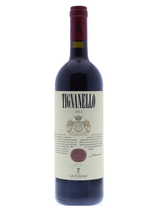 Marchesi Antinori Tignanello 2012 Toscana IGT bottle